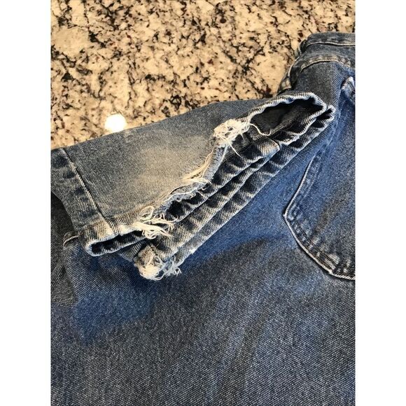 Men's Rustler Jeans 40x30 Regular Fit Boot Work Pants Heavy Duty Stronger Denim - Picture 4 of 7